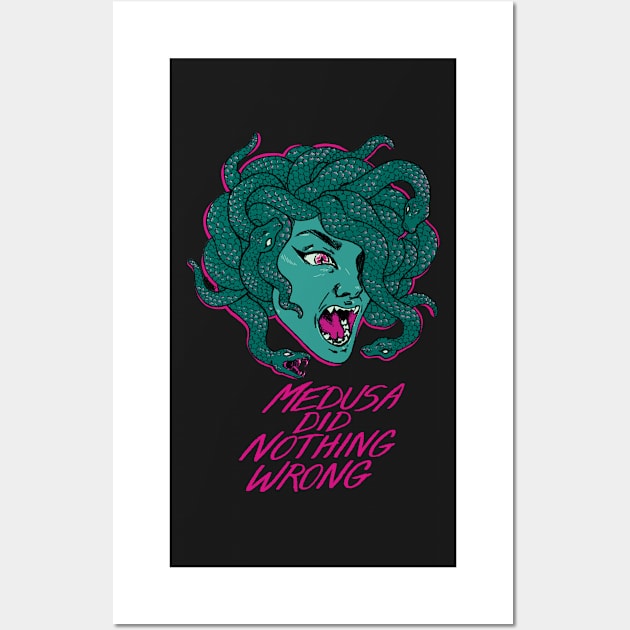 MEDUSA DID NOTHING WRONG Wall Art by cesyapalmer